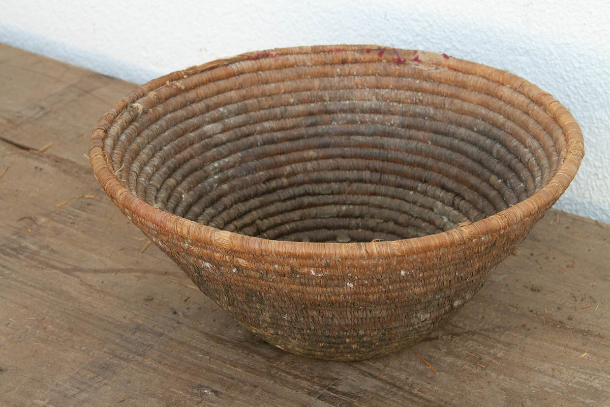 Antique Mud Sealed Harvest Bowl