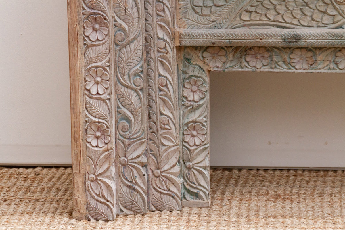 Beautifully Carved Rajput Art Teak Console