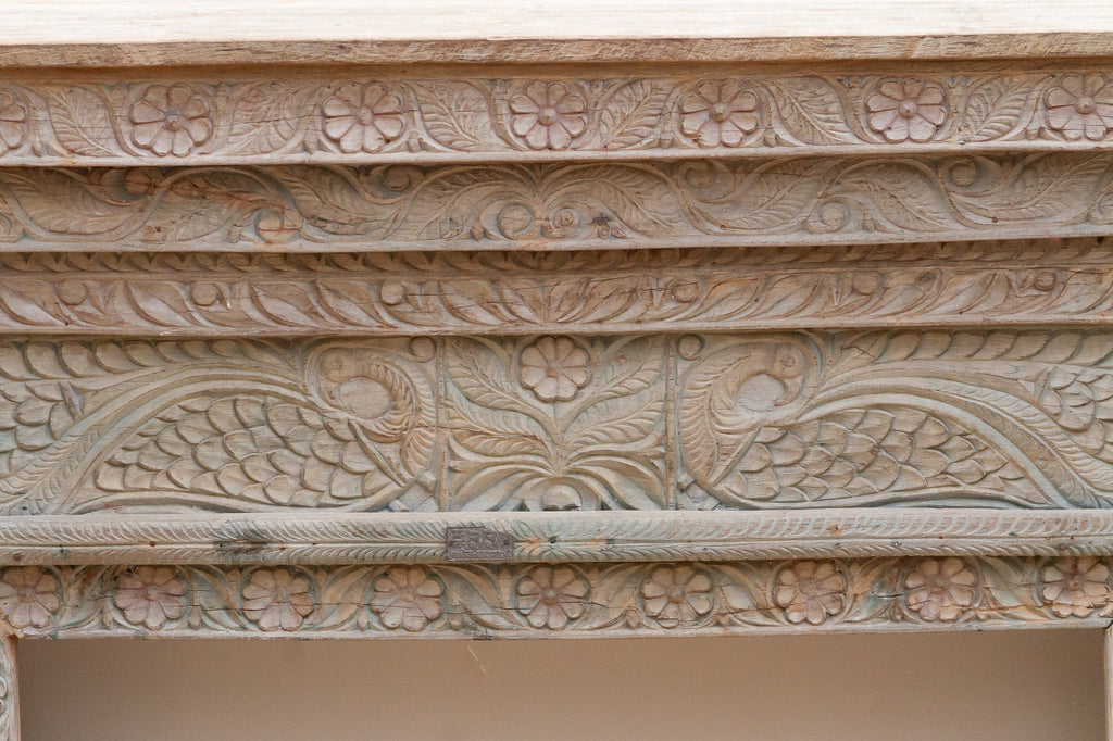 Beautifully Carved Rajput Art Teak Console