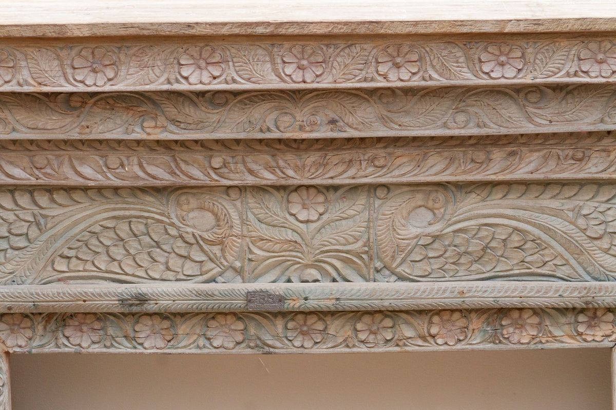 Beautifully Carved Rajput Art Teak Console