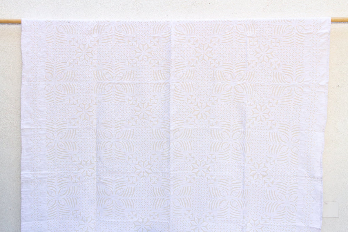 Celestial Star Applique Cotton Quilt