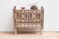 Finely Carved Indian Dowry Chest Cabinet