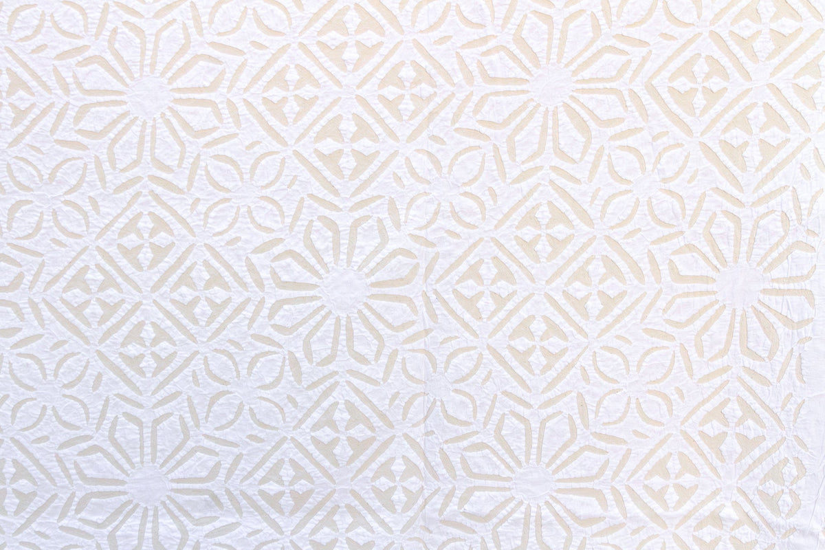 Magnolia Bloom Handmade Cotton Bedspread