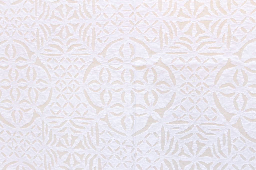 Peony Circle Cotton Applique Bedcover