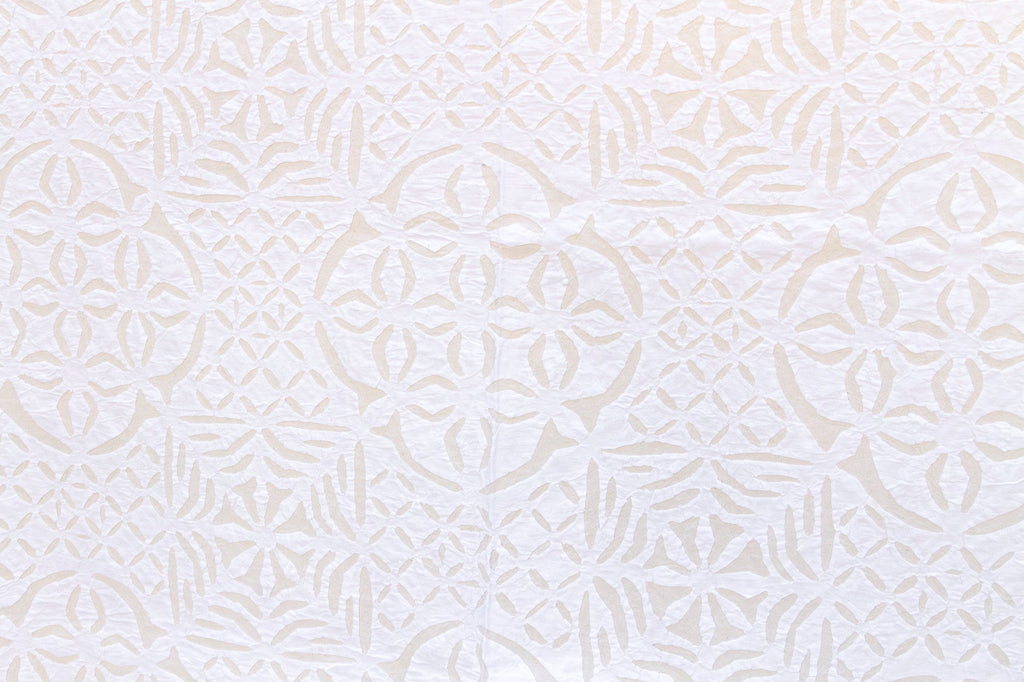 Peony Circle Cotton Applique Bedcover