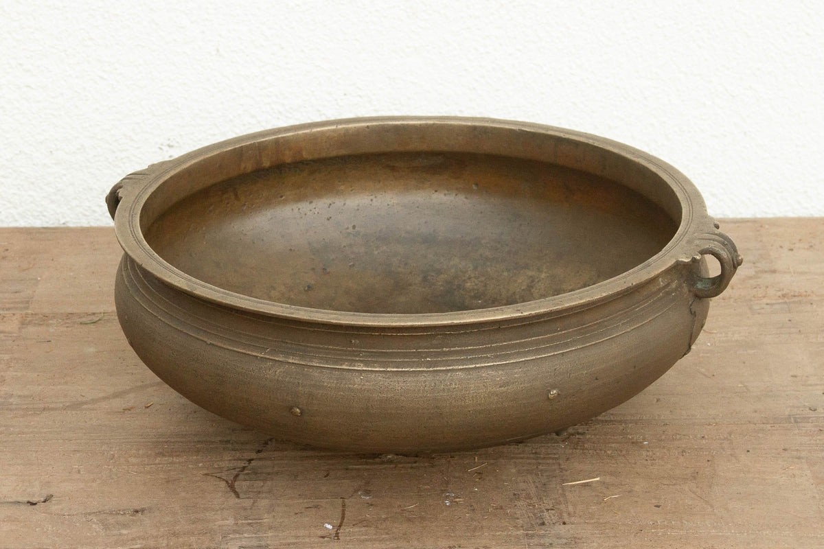 Antique Traditional Kerala Handled Urli Vessel