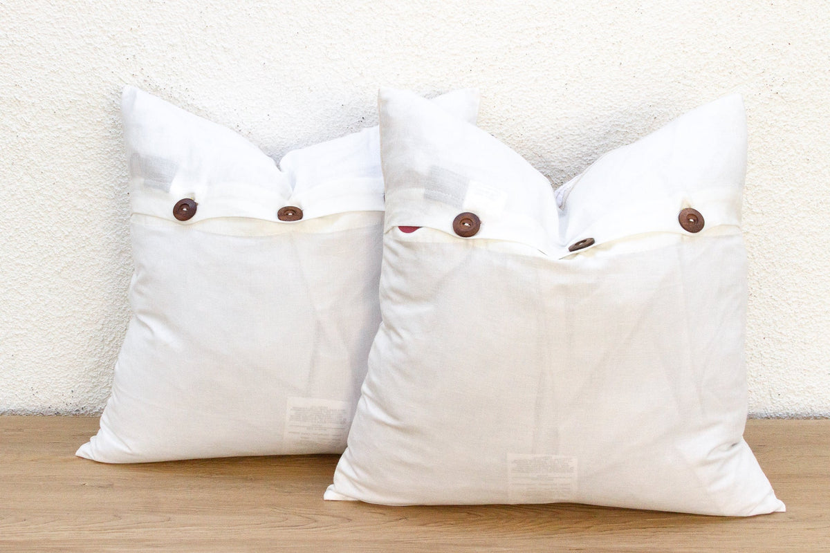 Mandala, Pair of Appliqué  Pillow Covers