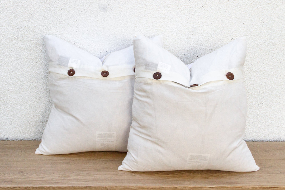 Solar Compass, Pair of Appliqué  Pillow Covers
