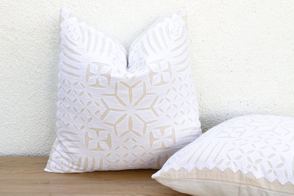 Heritage, Pair of Appliqué Pillow Covers