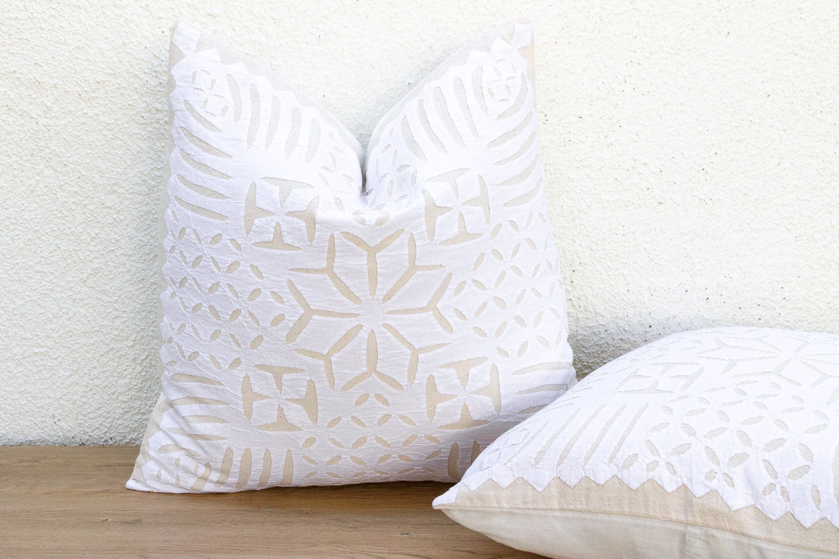 Heritage, Pair of Appliqué Pillow Covers