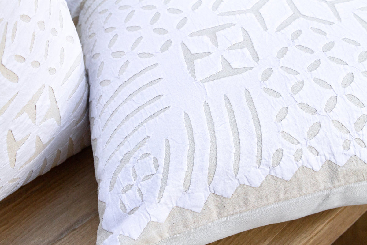 Heritage, Pair of Appliqué Pillow Covers