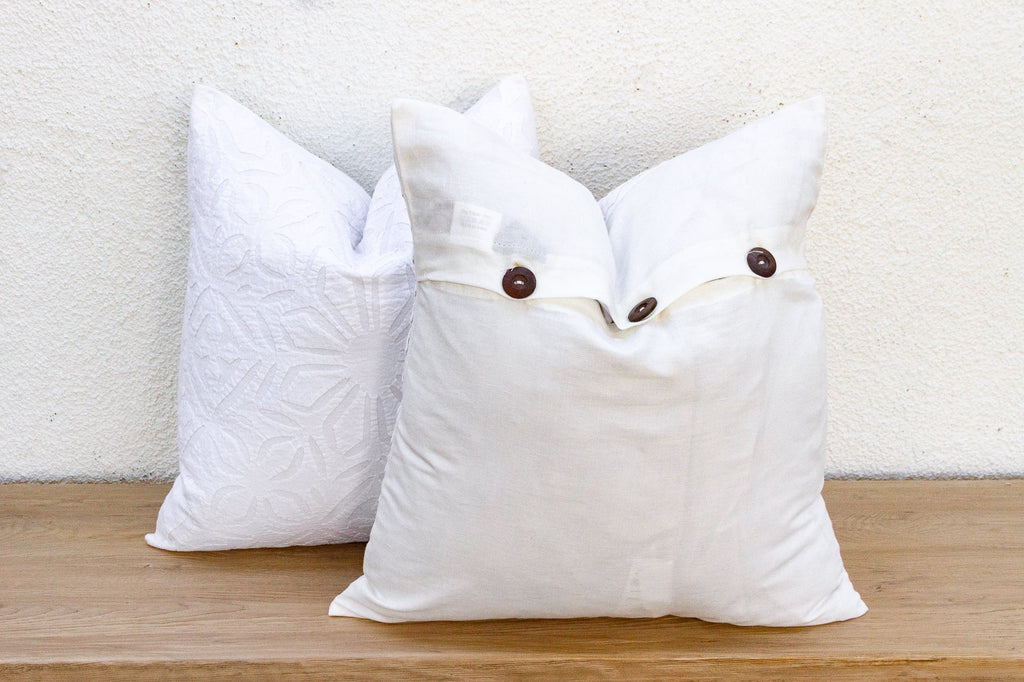 Diamond Weave, Pair of Appliqué Pillow Covers