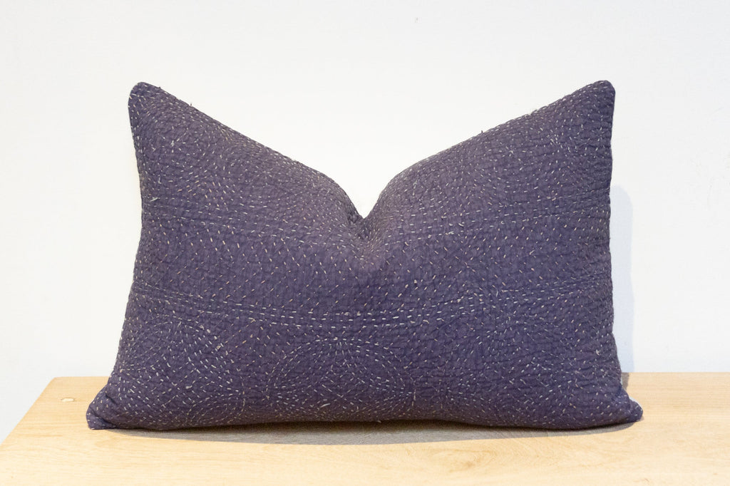 Lavender Hand-Stitched Pillow Cover