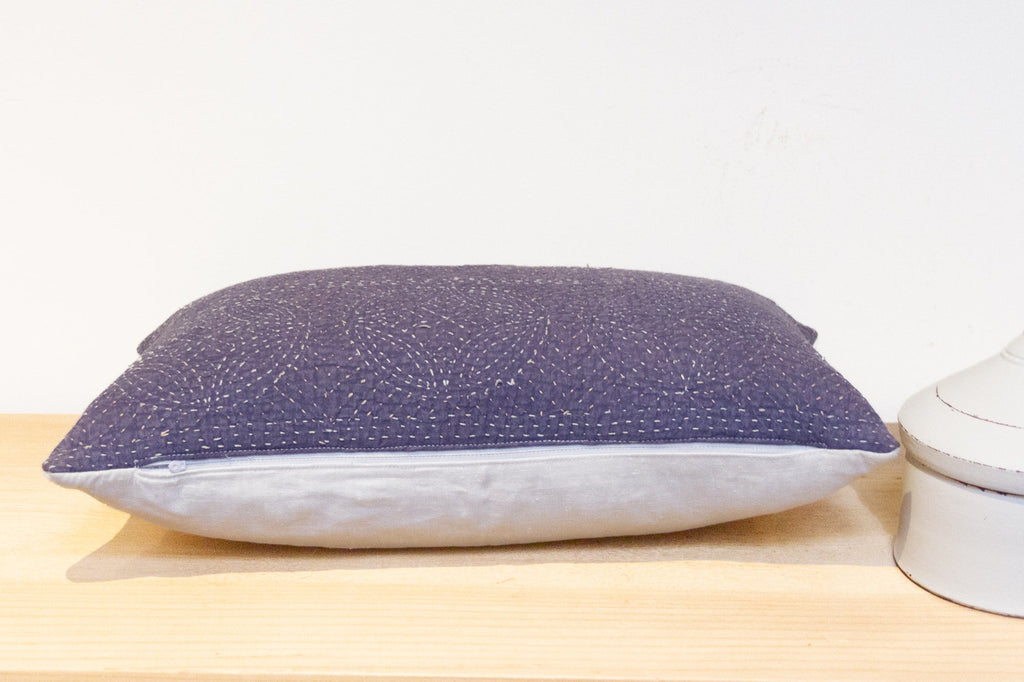 Lavender Hand-Stitched Pillow Cover
