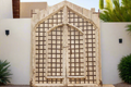 Monumental Antique Teak & Iron Elephant Gates