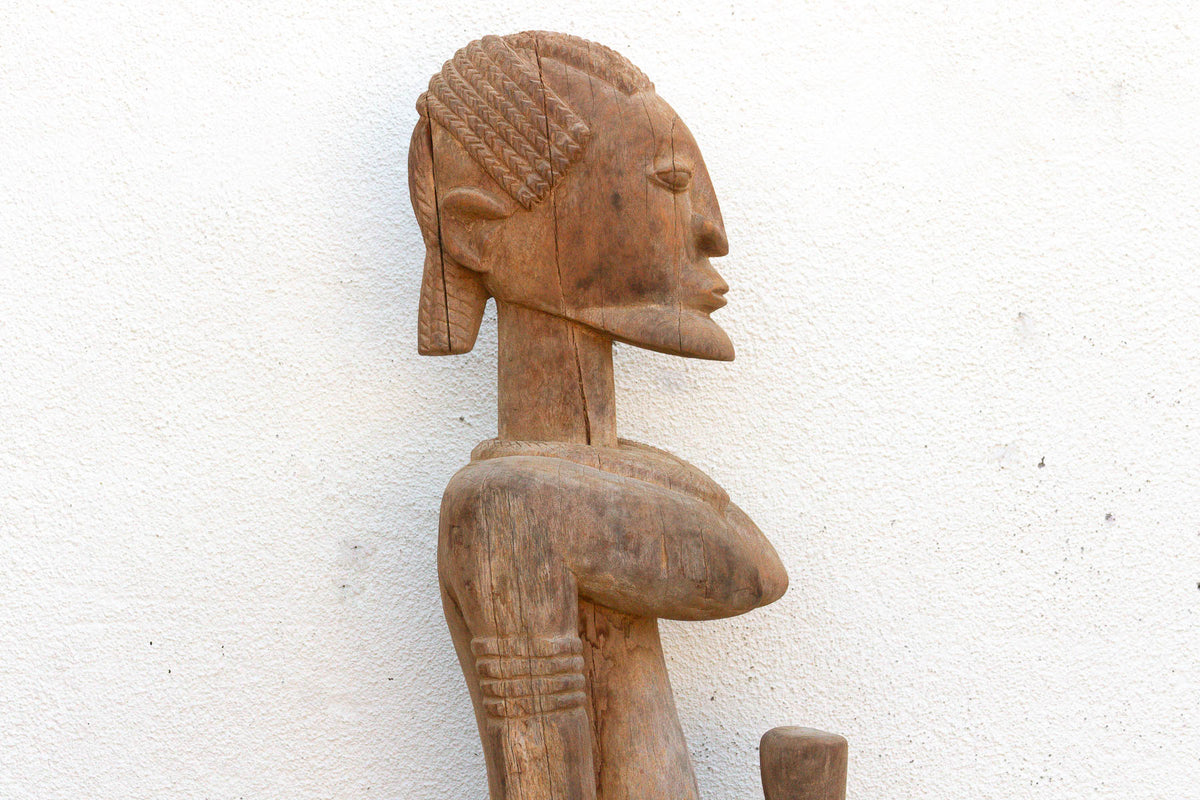 A 63" Tall Commanding Baule Female Figure