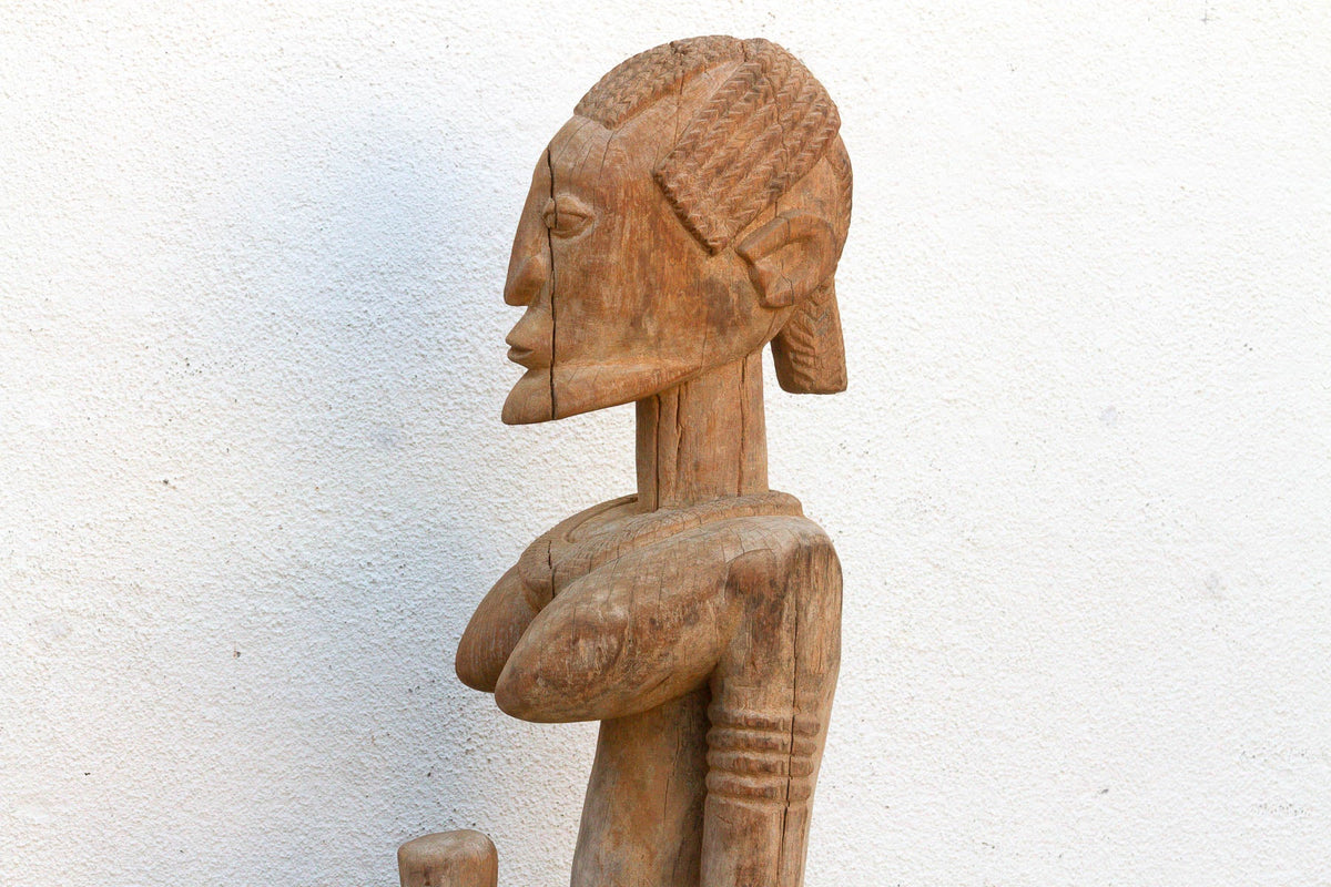 A 63" Tall Commanding Baule Female Figure