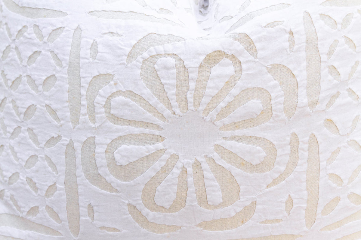 Marigold Dreams Applique Pillow Cover