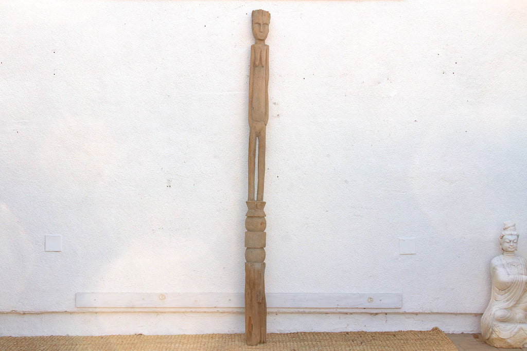 Antique Sun-Bleached Tribal Wurkun Slender Figure (Trade)