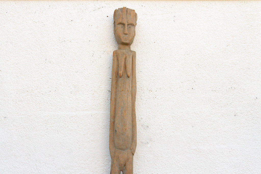 Antique Sun-Bleached Tribal Wurkun Slender Figure (Trade)