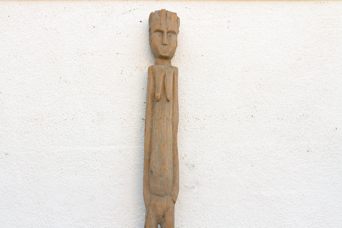 Antique Sun-Bleached Tribal Wurkun Slender Figure (Trade)
