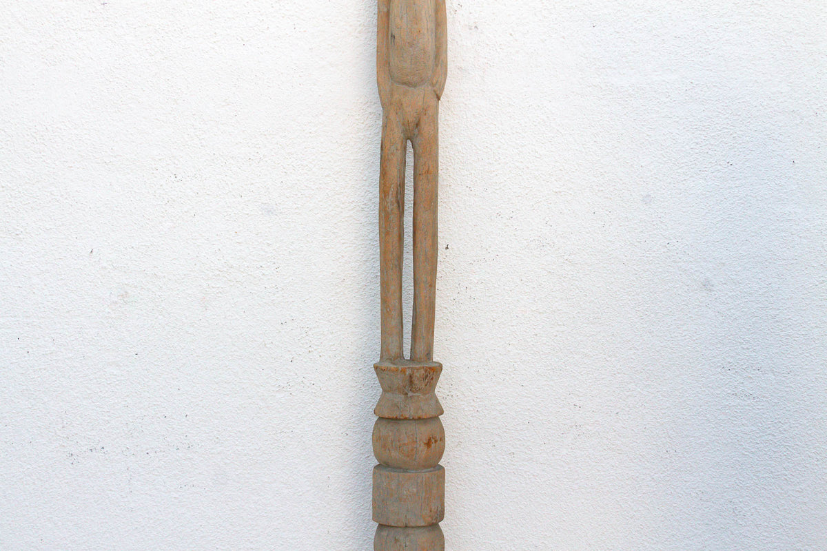 Antique Sun-Bleached Tribal Wurkun Slender Figure (Trade)