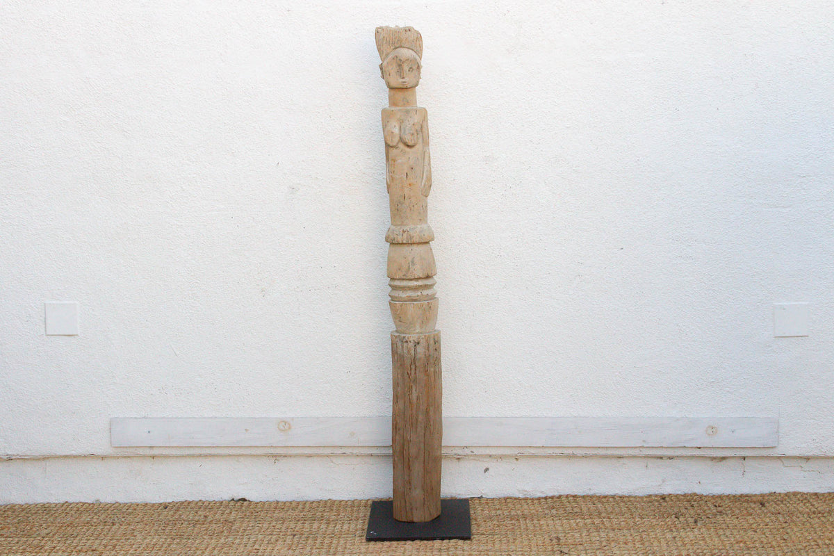Early 20th Century African Wurkun Figure on Custom Stand