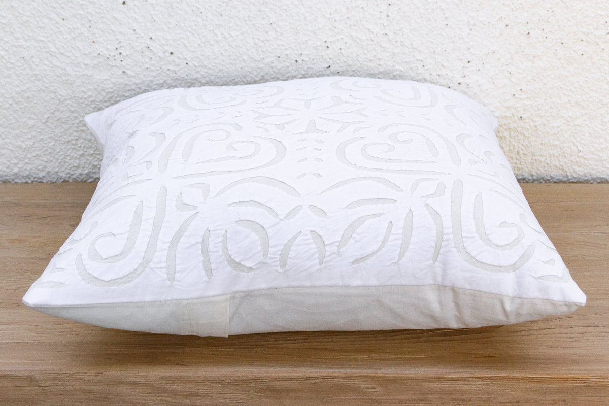 Gulmohar Applique Pillow Cover