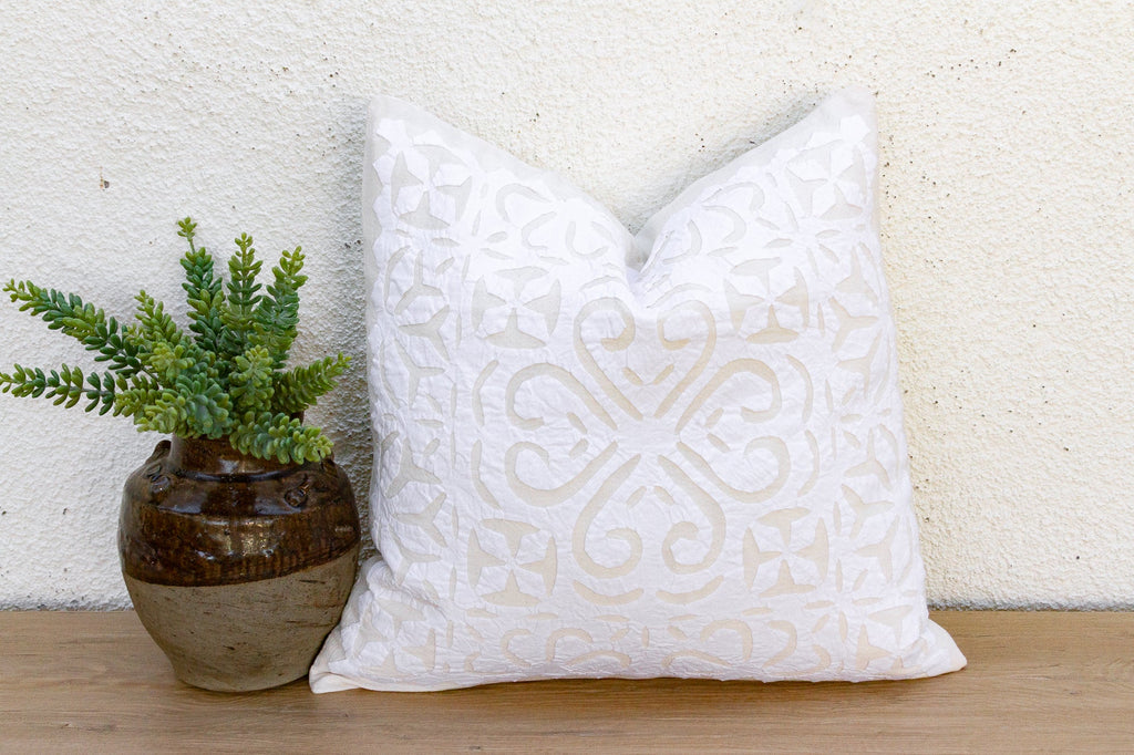 Sunflower Applique Pillow Cover