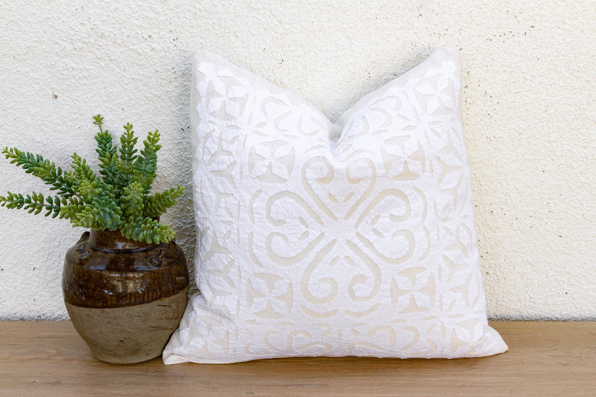 Sunflower Applique Pillow Cover