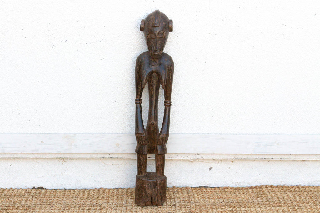 Antique Semi-Abstract Mumuye Guardian Figure