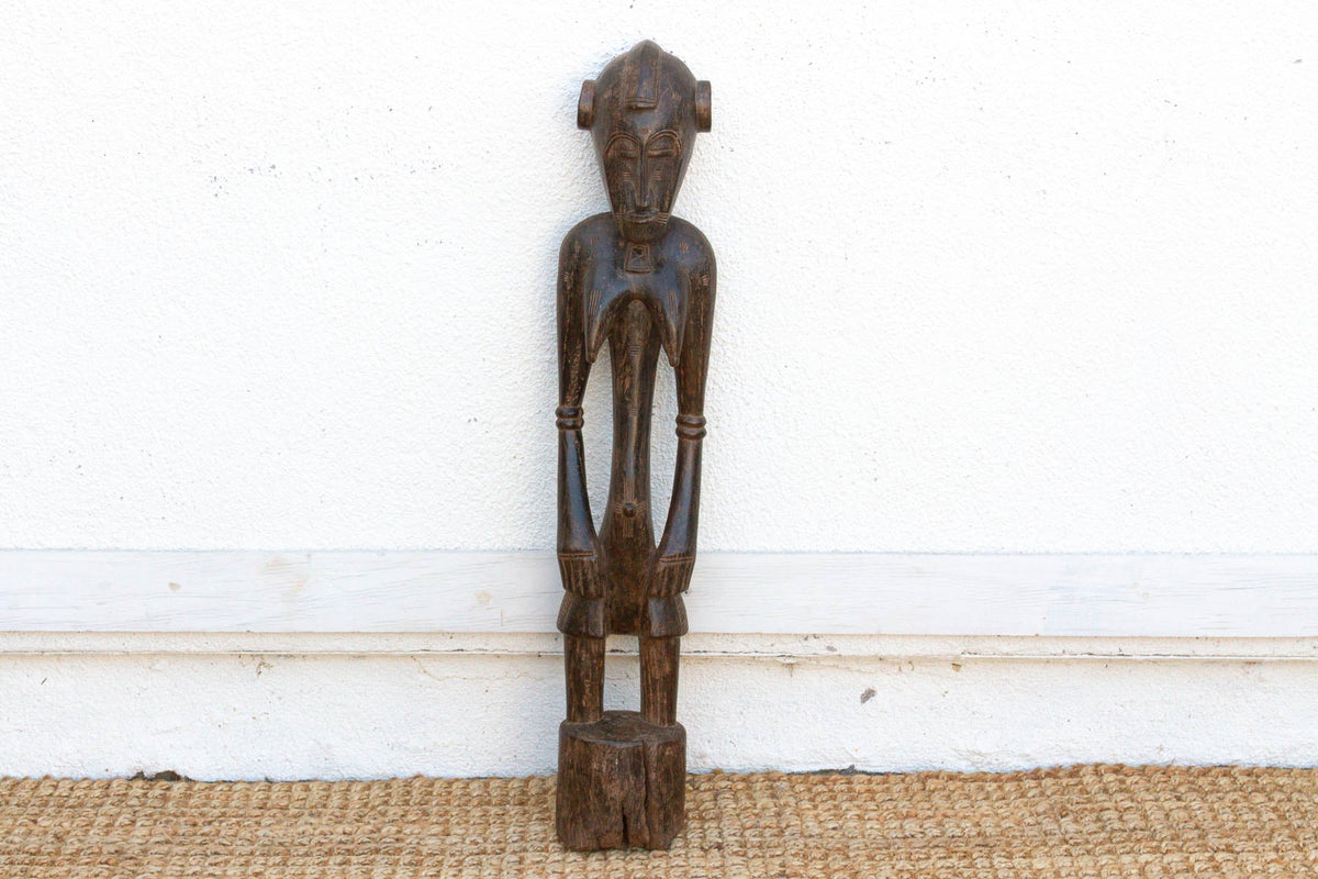 Antique Semi-Abstract Mumuye Guardian Figure