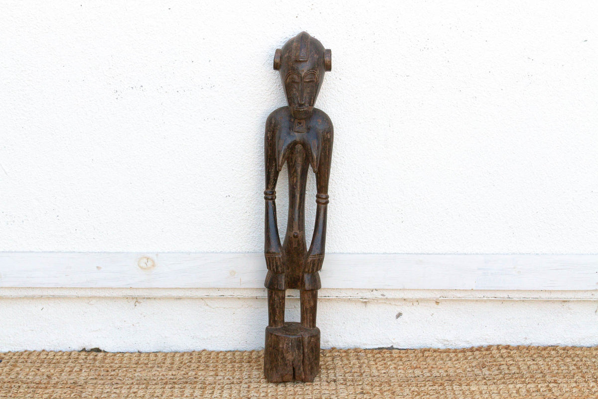Antique Semi-Abstract Mumuye Guardian Figure