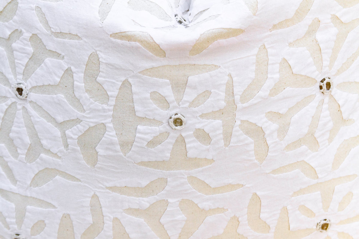 Chandani Phool Applique Pillow Cover