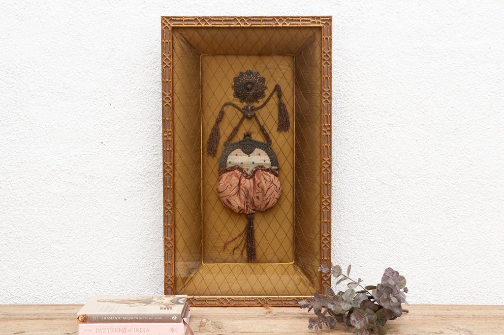 Framed Antique Purse Shadow Box