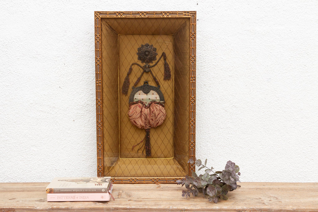 Framed Antique Purse Shadow Box