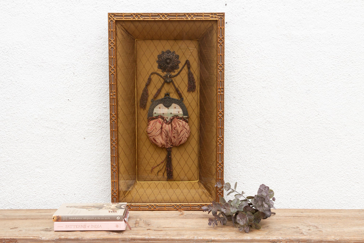 Framed Antique Purse Shadow Box