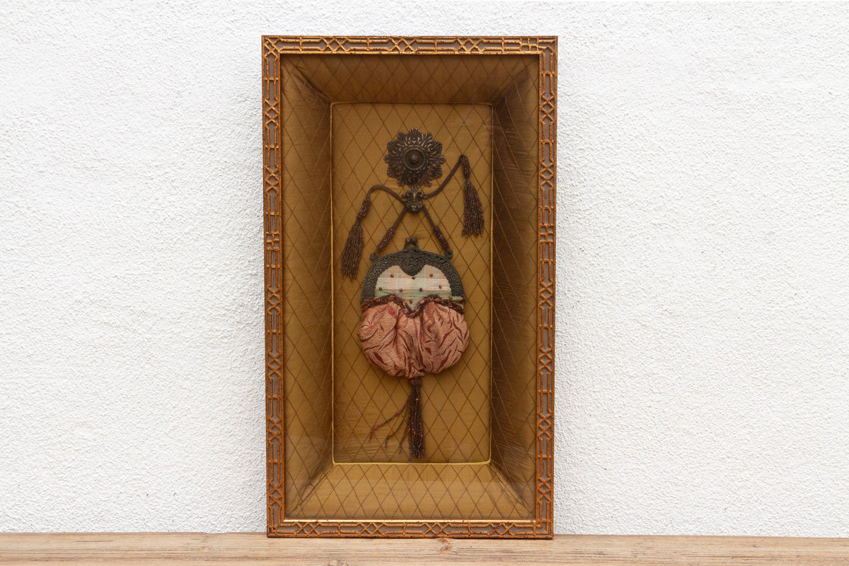Framed Antique Purse Shadow Box