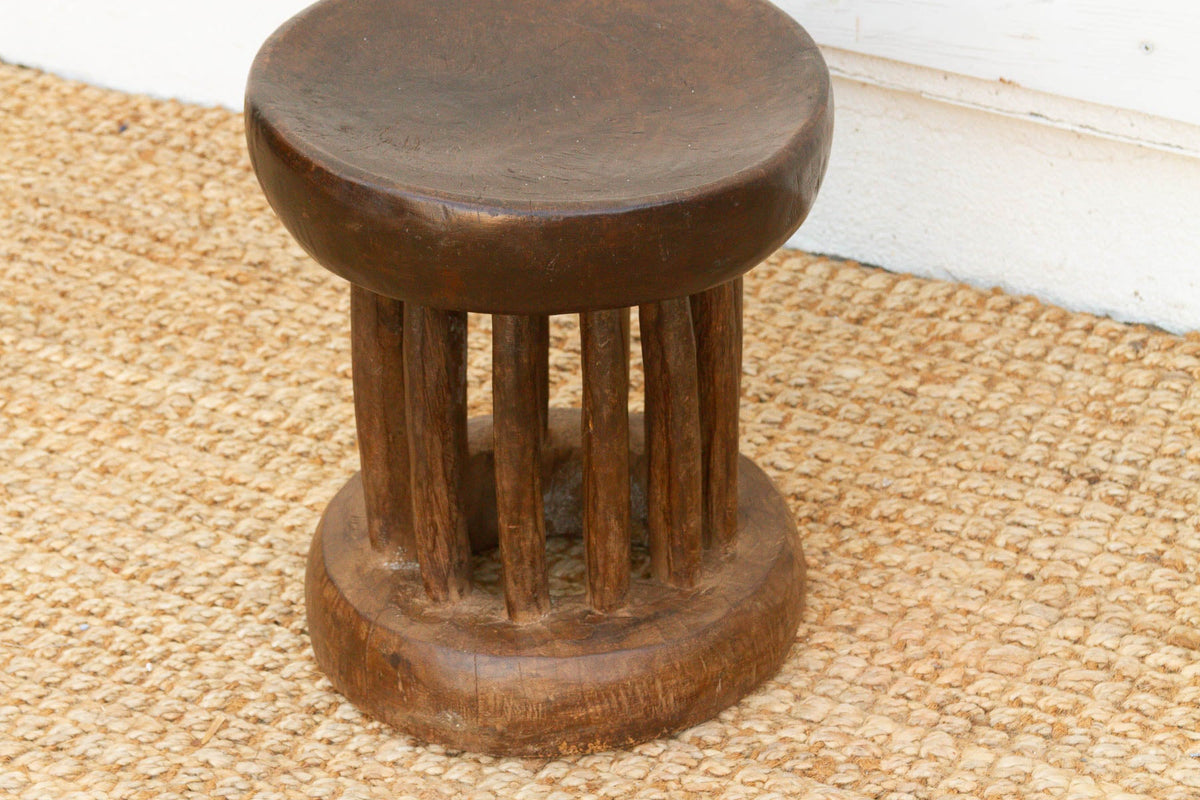 Antique Ethiopian Harari Round Stool