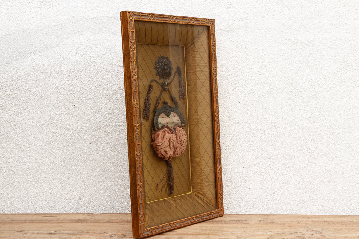 Framed Antique Purse Shadow Box