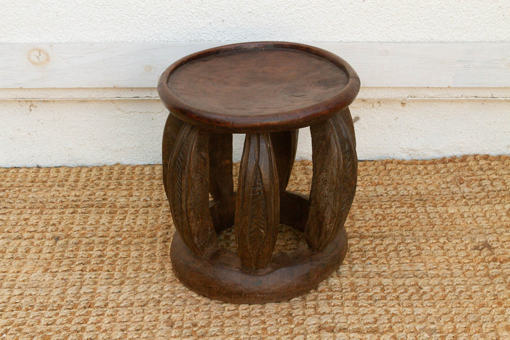 Antique Rustic Minimalist Lobi Stool (Trade)