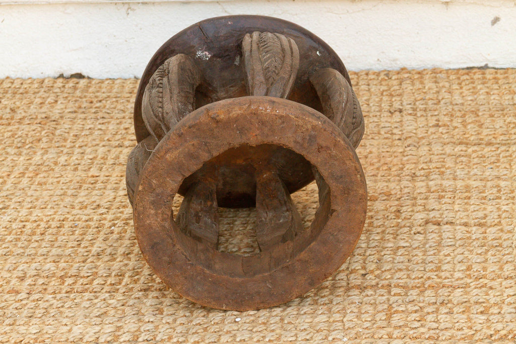 Antique Rustic Minimalist Lobi Stool (Trade)