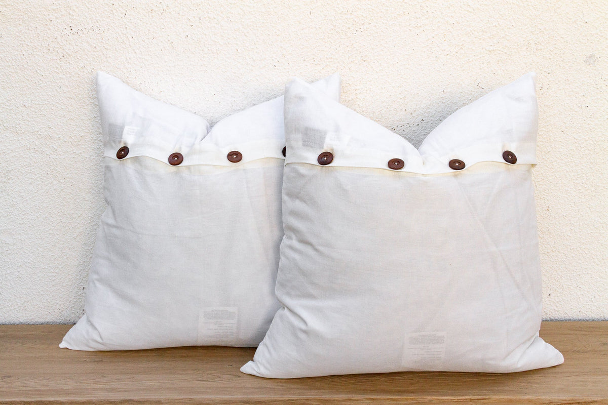 Spring Time, Pair of Appliqué Pillow Covers