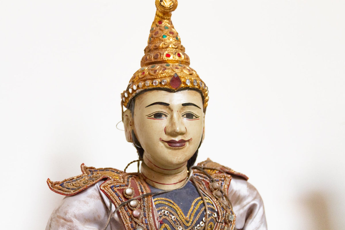 Set of Two Javanese Wayang Puppets