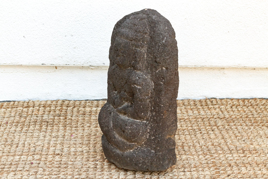 Antique Volcanic Stone Buddha Statue