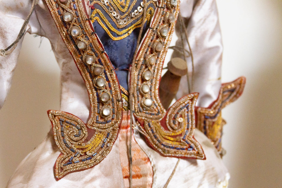 Set of Two Javanese Wayang Puppets