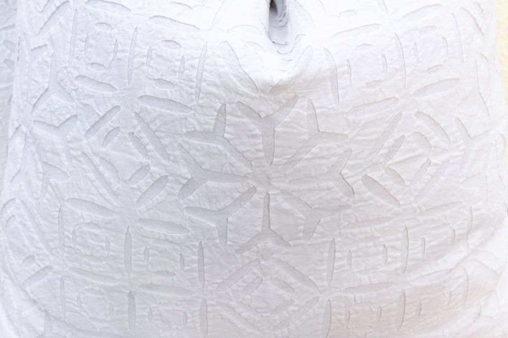 Lattice Flower, Pair of Appliqué Pillow Covers