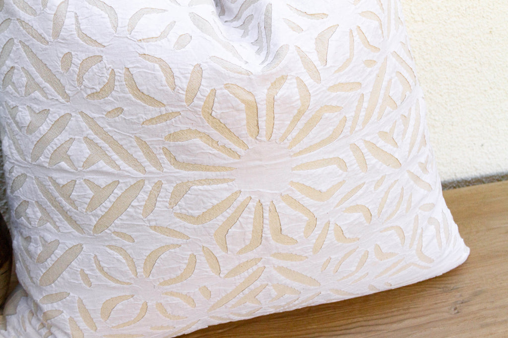 Blossom Array Appliqué Pillow Cover