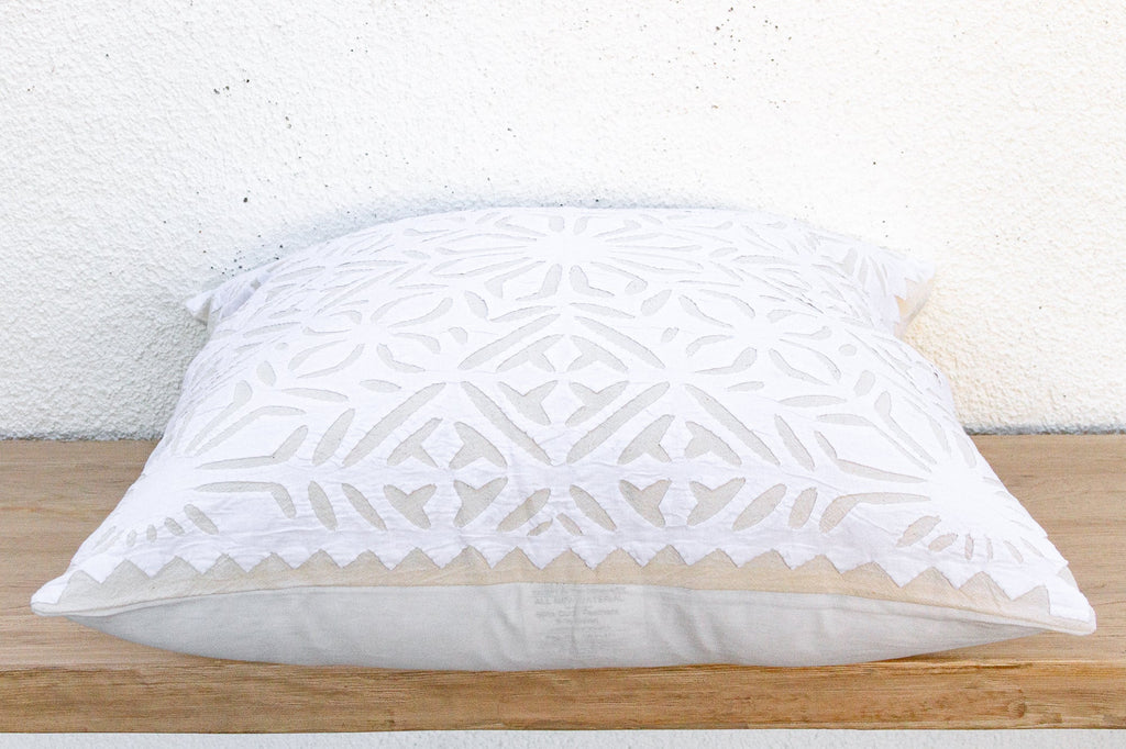 Blossom Array Appliqué Pillow Cover