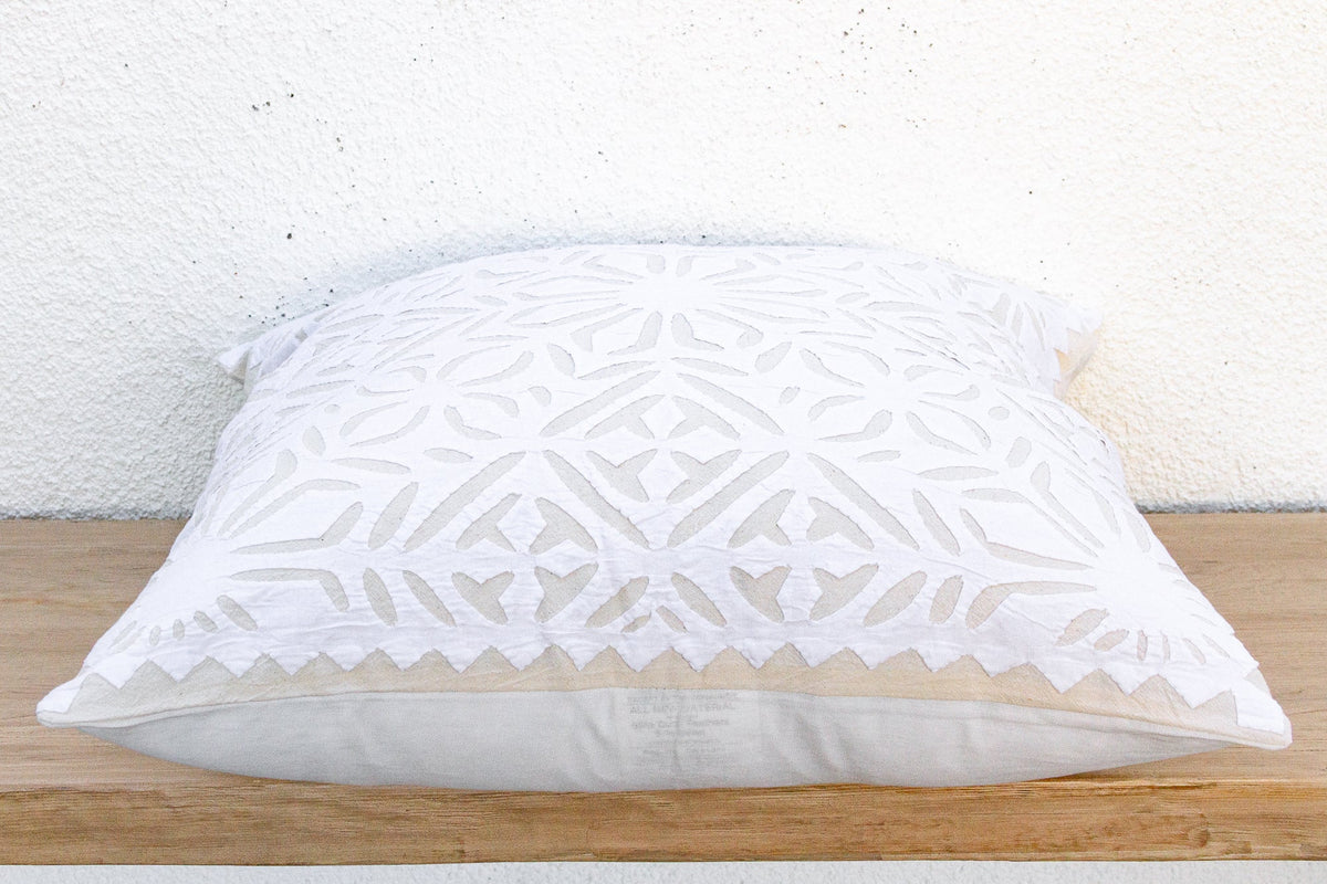 Blossom Array Appliqué Pillow Cover